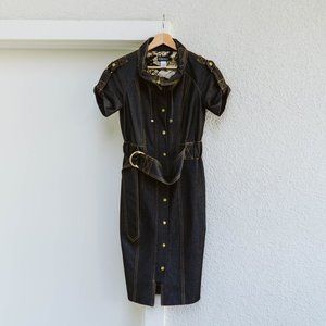 Y2K Denim Midi Dress